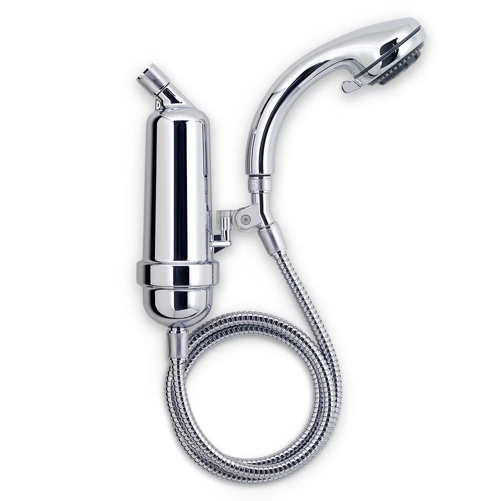 Wand Deluxe with 96.6% Reduction, 10,000 Premium SF-7C for Filter WaterChef Chlorine Gal. System Certified (Chrome), Handheld Capacity Shower