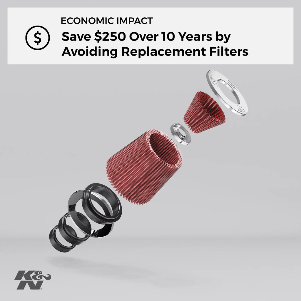 Air Replacement Filter, Duty: Premium, Heavy High Washable, K&N Performance, Engine Filter: Industrial E-3670