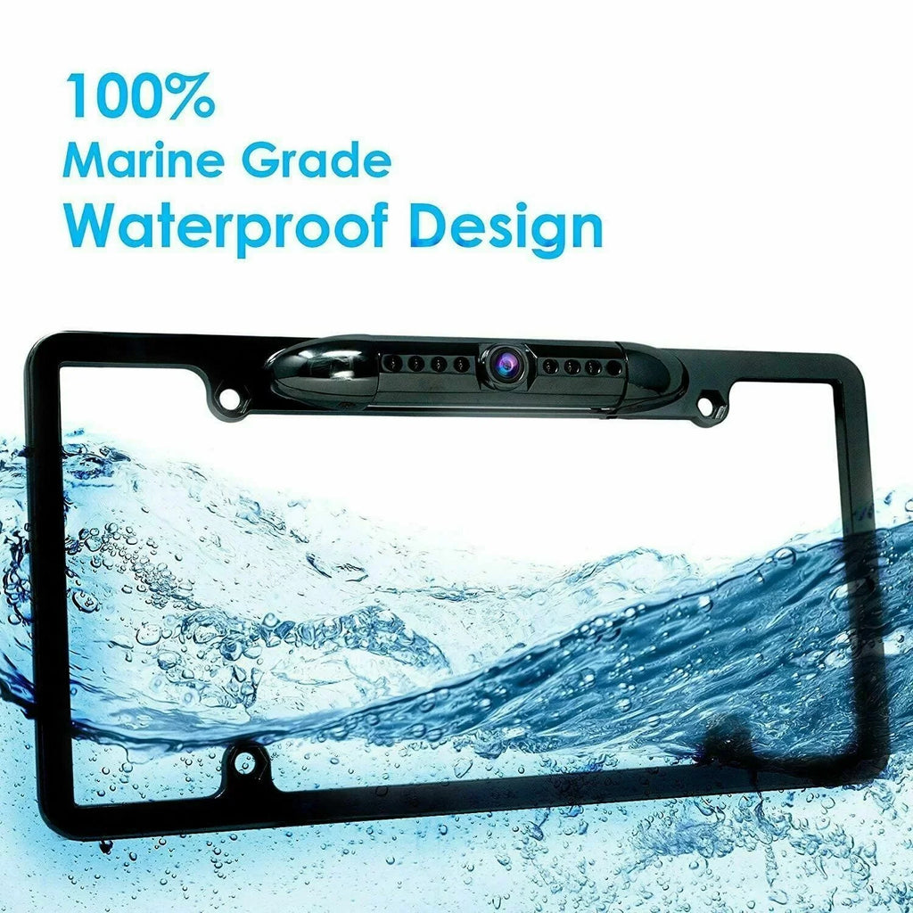 Camera View Wide Vision Rear Plate Angle Bundle License Backup Waterproof Night 12x HD