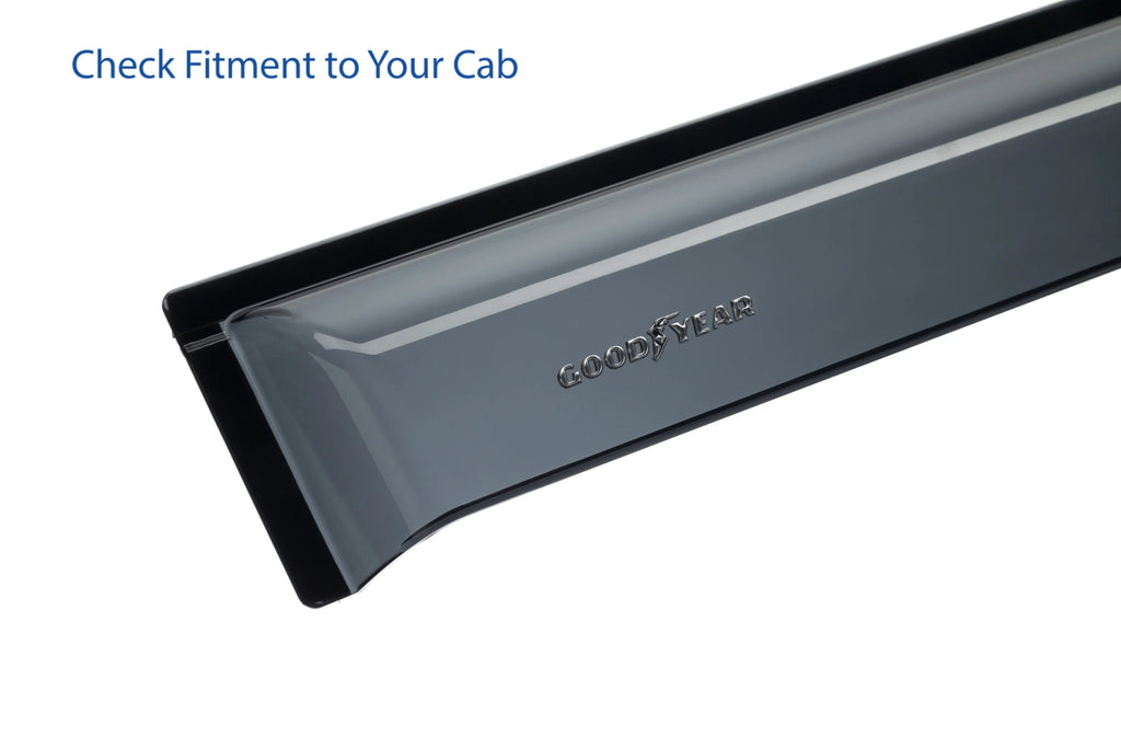 2014-2024, Car pcs Rain Vent Tape-on Goodyear GY008711 Visors, Deflector, Window Window Vent 2 Accessories, - ProMaster Ram for Deflectors Visor, Shatterproof Guards,