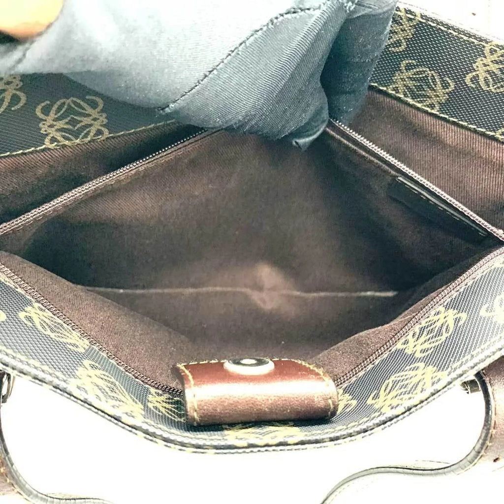 (Good) Pre-Owned x Gray Bag Tote Brown LOEWE Anagram