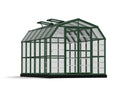 Gardener Grand 8' Palram Clear Green - Vents Greenhouse 2 Walk-In 12' - x Canopia - with Roof
