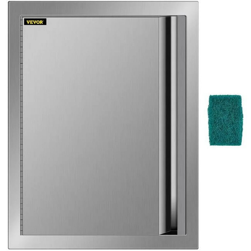 BBQ in. Silver Vevor x BXGCGMXKSKM17X241V0 24 Door, Access 17