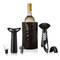 Original Haves Active - Foil 6pc Server Cooler and Cutter Includes Vacu Vacuum Wine Stopper - Wine Twister - Corkscrew Must Set Wine Vin Concerto The Wine - Crystal - Plus- Saver Wine Wine