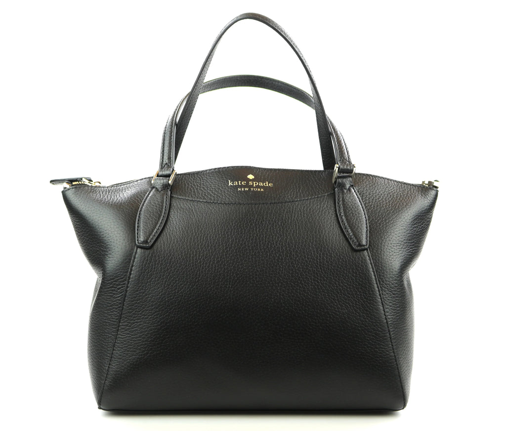Medium Crossbody Monica Pebbled Black Kate Handbag Leather Bag Satchel Spade