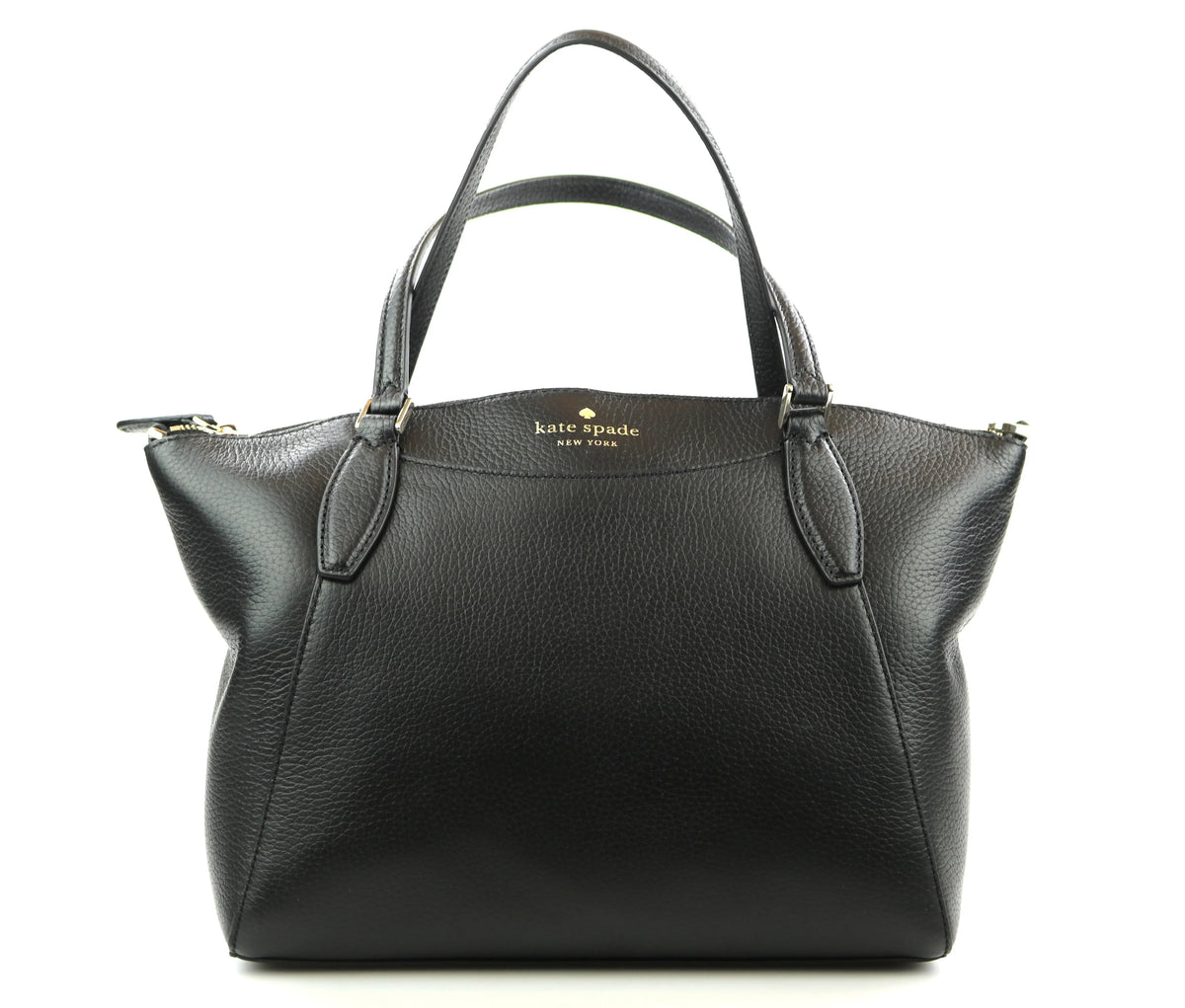 Medium Crossbody Monica Pebbled Black Kate Handbag Leather Bag Satchel Spade