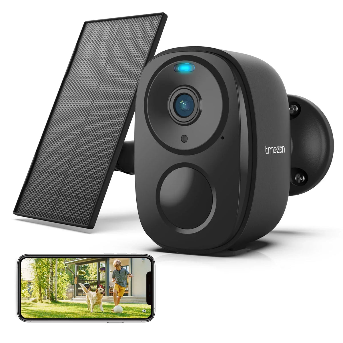 Security Color WiFi, Security White exterior Night Solar Vision, Camera View, Siren, 360° Camera, exterior PTZ Spotlight 2K/3MP & Wireless
