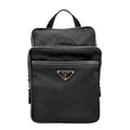 PRADA 2vz026 Pre-owned Nylon Black Bag Backpack