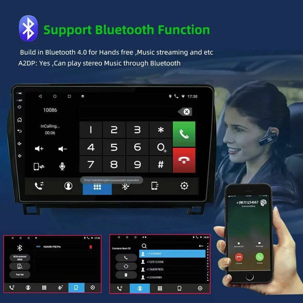 JMANCE Car 2008-2017 Android Navigation Tundra for Toyota 10 2007-2013 with Sequoia Radio GPS Play