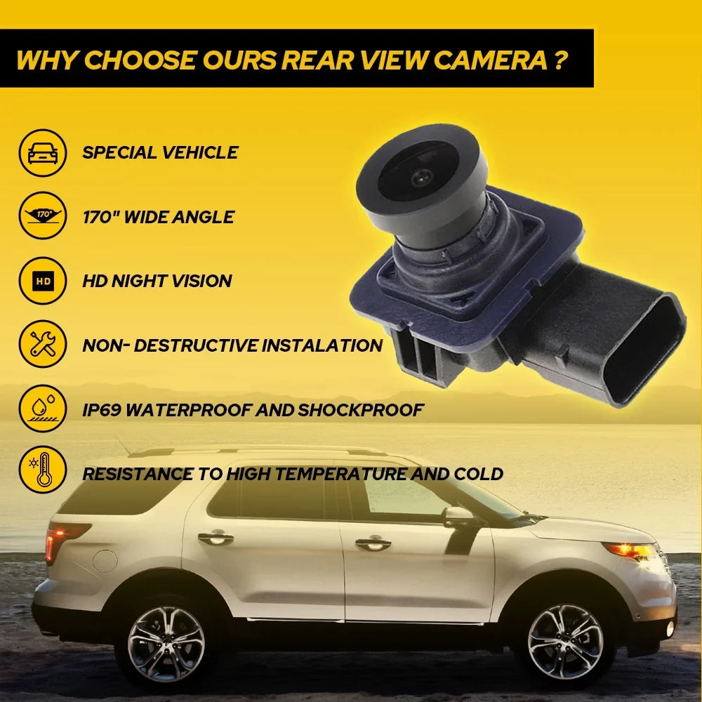 Backup For Rear View Camera Parking Fit Explorer 2011-2015