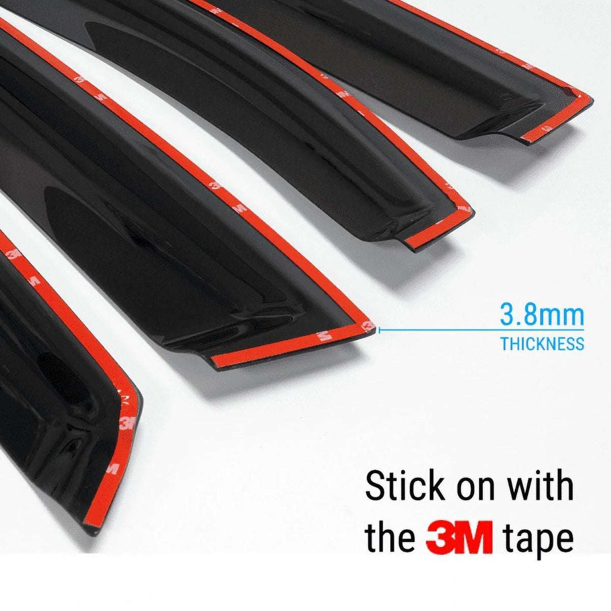 Guards 2018-2023 for Rain Visor Vent Sun Deflectors Smoke Hyundai Kona Window