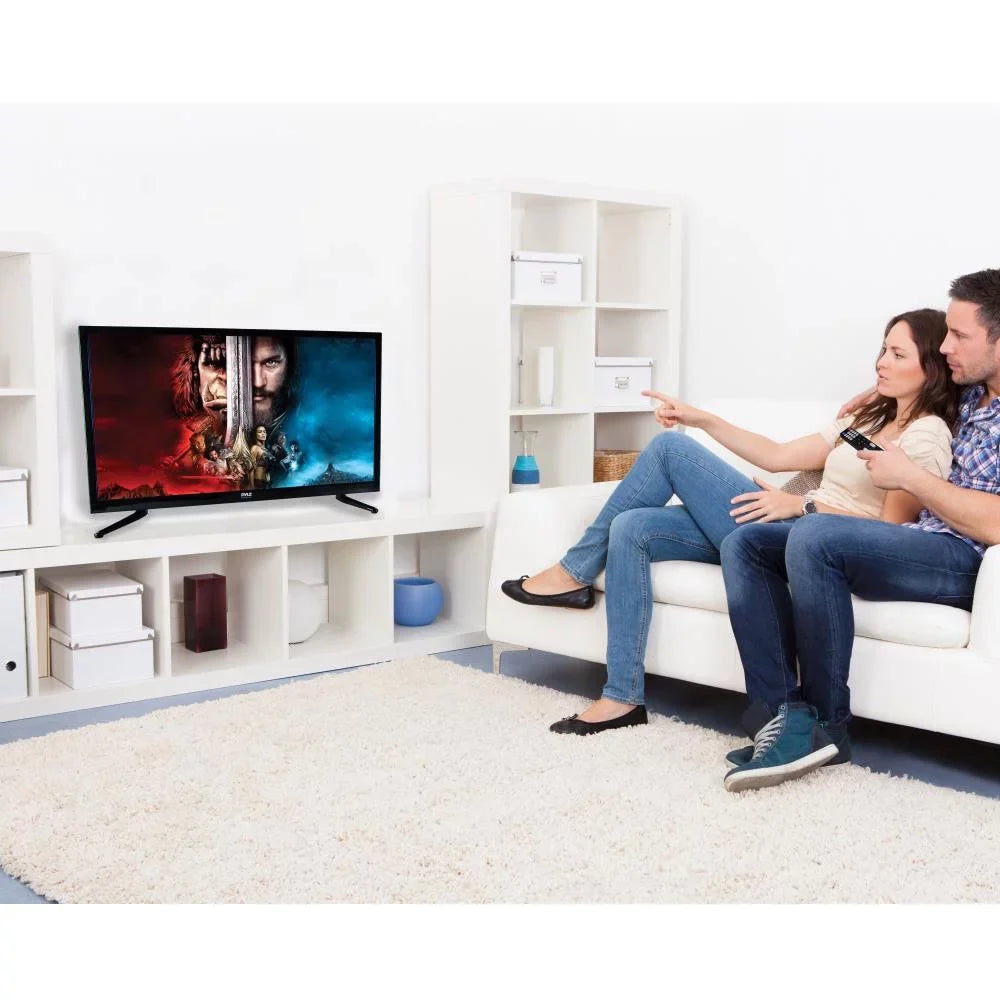 PTVDLED32.5 TV HD 2 32 Pack) Player Inch Pyle x 1080p LED with Widescreen DVD (2