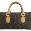 Women's Pre-Owned M40009 Monogram Brown Popincourt Canvas e54399a (Good) Handbag