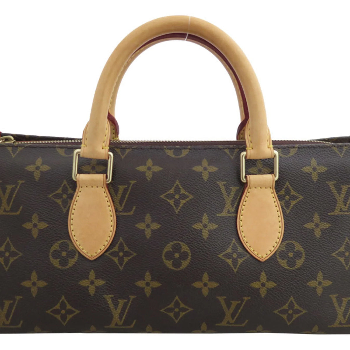 Women's Pre-Owned M40009 Monogram Brown Popincourt Canvas e54399a (Good) Handbag