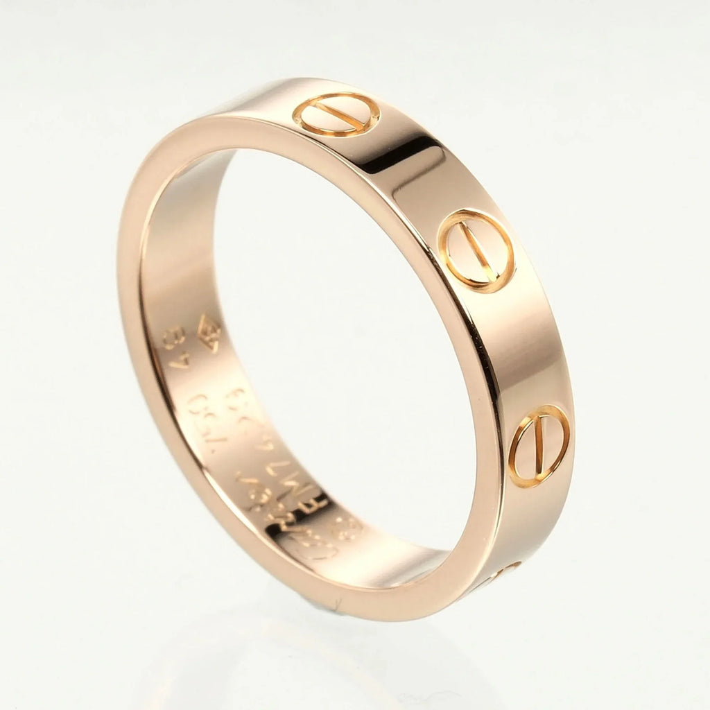 Ring (Good) K18 Approx. Wedding Pre-Owned Gold, Pink Love PG Cartier I132124020 3.6g 9, dimension