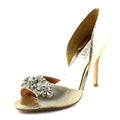 Badgley Pewter US M D'Orsay Mischka II Pump, Metallic Women's Suede, 7.5 Giana