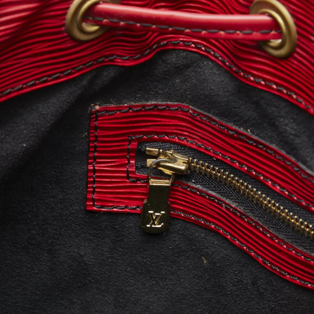 Epi Handbag Castilian Petit One M44107 Shoulder Pre-Owned Ladies (Good) Noe Leather Red Bag