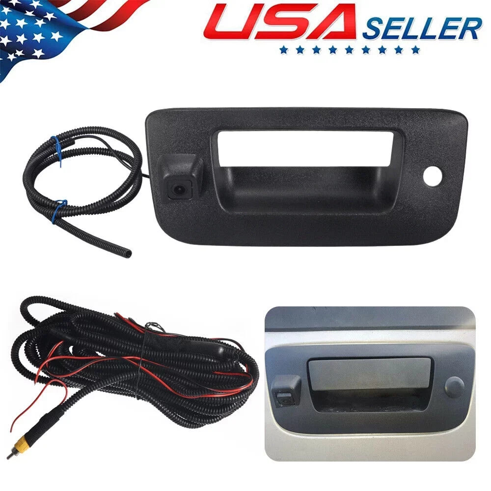 Chevy with 07-13 View Rear Compatible Silverado/GMC JahyShow Camera Tailgate Sierra Handle -