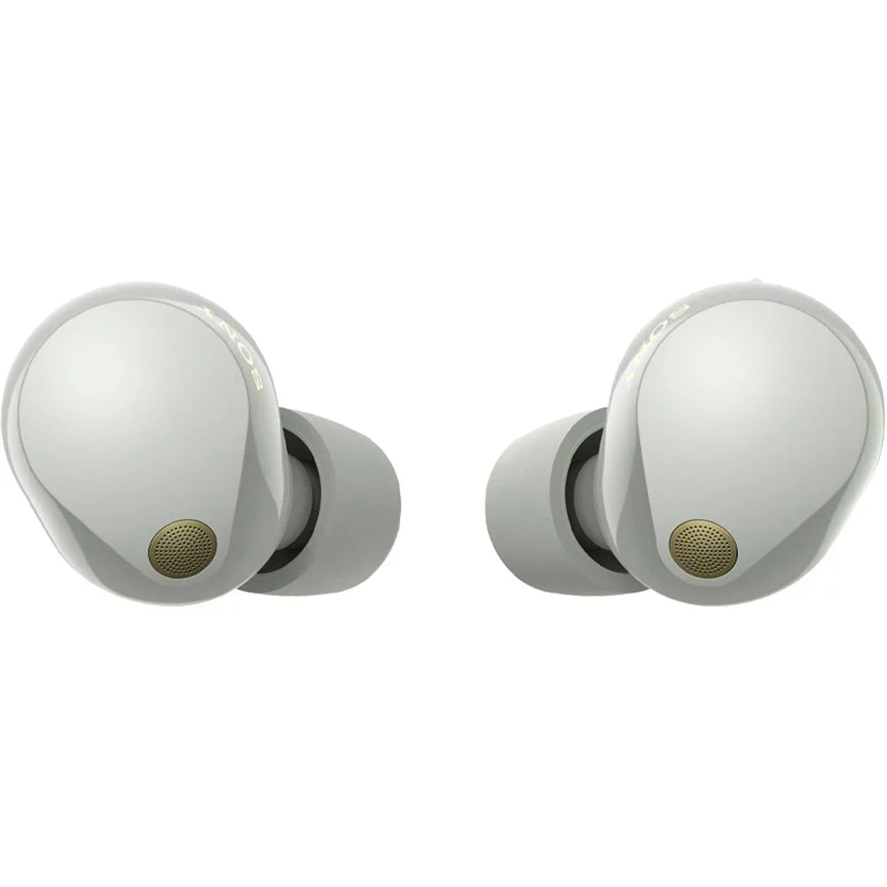 Bundle Warranty WF-1000XM5 Earbuds Noise (Silver) 2 YR Canceling Wireless with