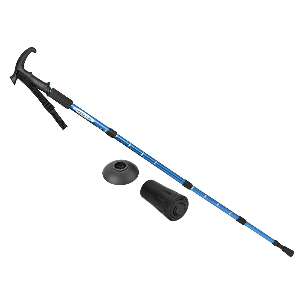 Blue Handle, Poles Telescopic Uxcell T 43 Pole Trekking Collapsible Inch Hiking