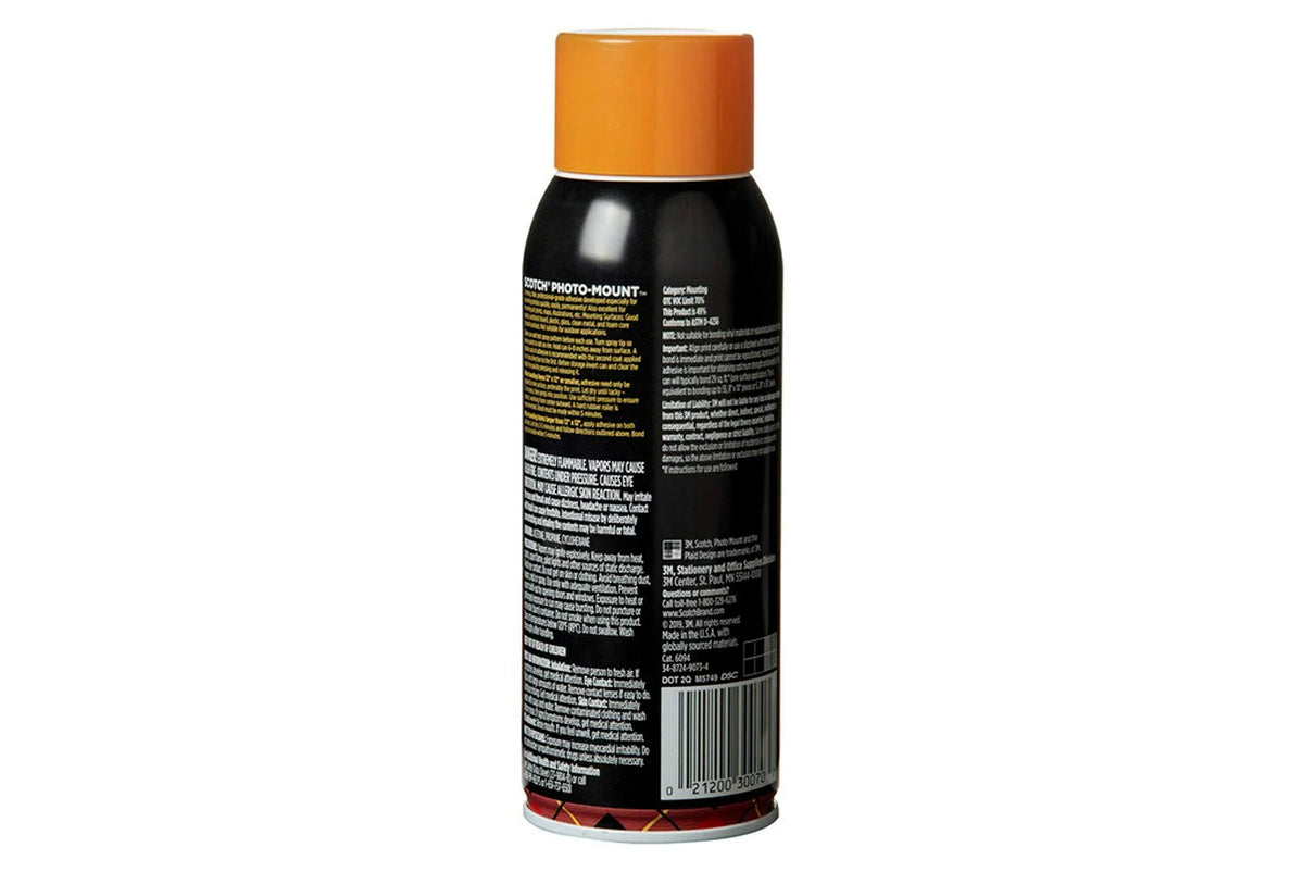 30070 Scotch 6094 oz. 10.3 3M Adhesive, Photo Mount Spray