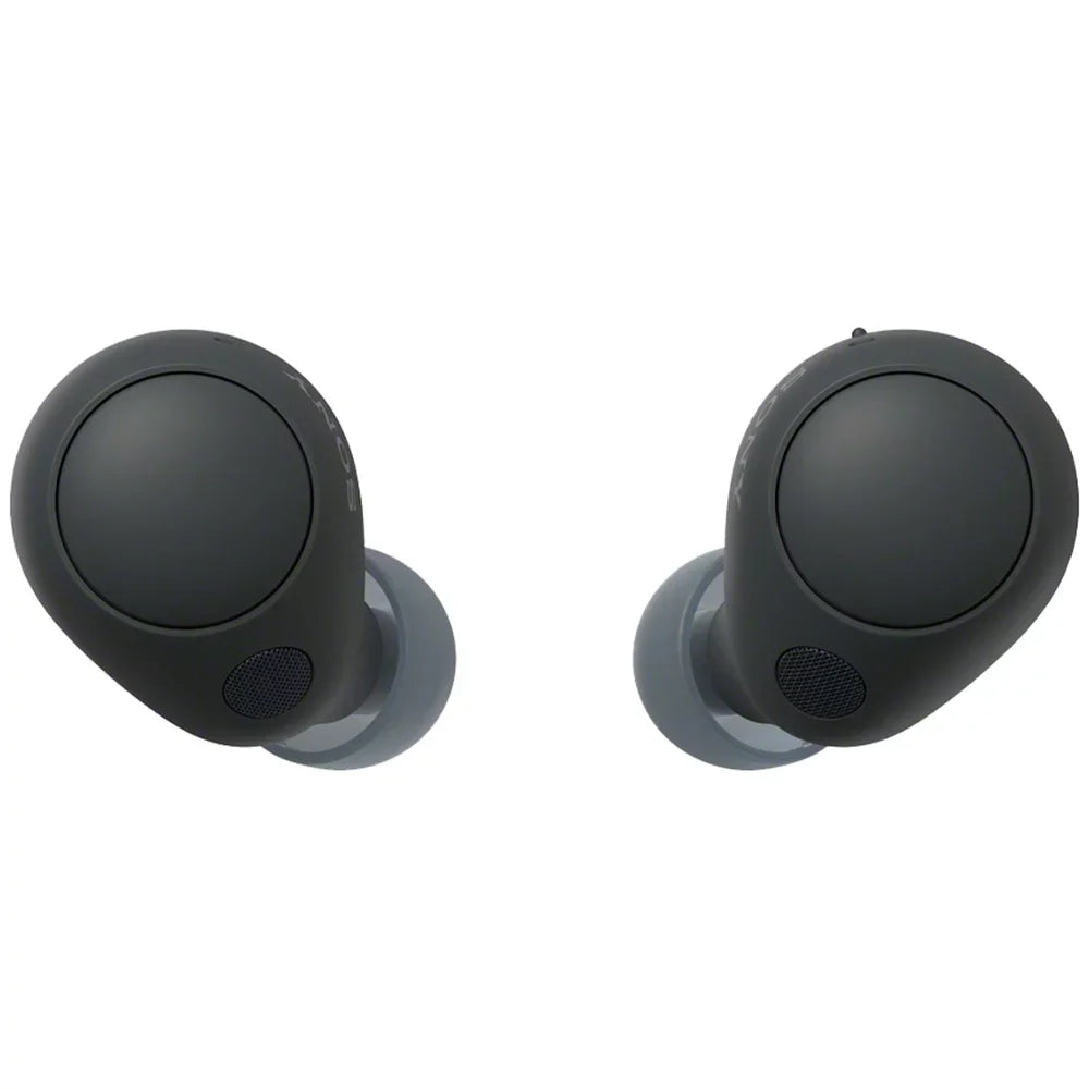 WF-C700N and Mic liquid Box IPX4 Earbud with Wireless Headphones Truly Bluetooth Resistance, in-Ear Noise Open Canceling Black
