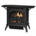 Burner BTU Log Natural - Porcelain Millivolt Coutour 10000 Gas Set, Black