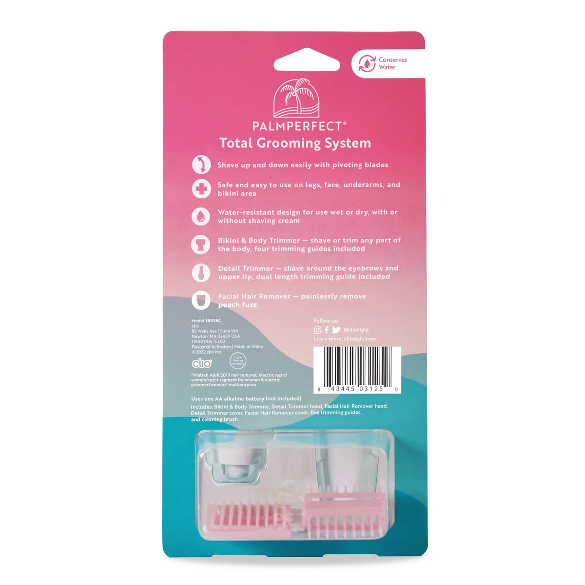 liquid Total Shaver Resistant, Heads, Electric Grooming System, 3 PALMPERFECT Interchangeable Female