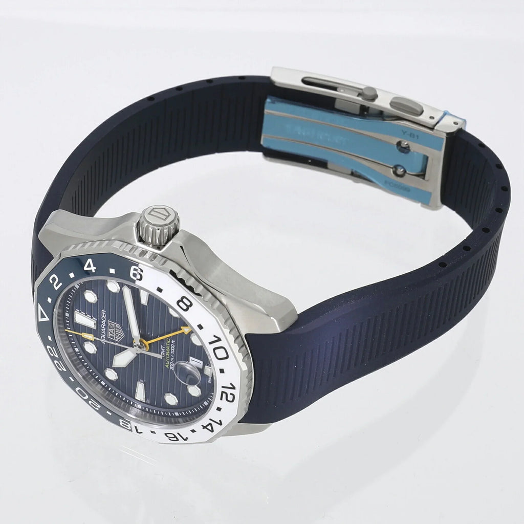 300 Blue (New) Aquaracer WBP2010.FT6198 GMT Heuer Pre-Owned Caliber Professional Men's Tag Watch 7