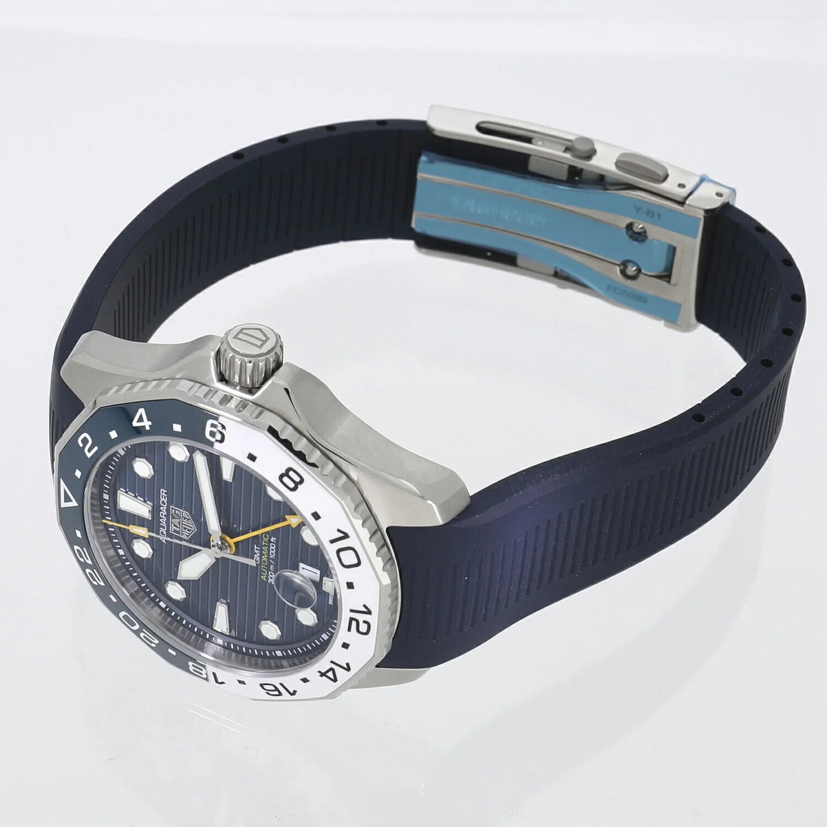300 Blue (New) Aquaracer WBP2010.FT6198 GMT Heuer Pre-Owned Caliber Professional Men's Tag Watch 7
