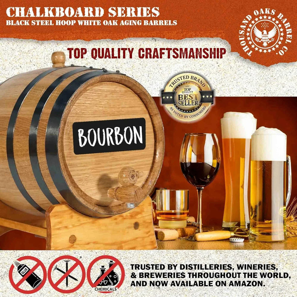 Sauce - Whiskey, For (2 - Home Front Bar Barrel Keg With American Liter) Mini By Stch, Charred Oak Hot cktails, Bourbon, Der Chalkboard Gin, Aging .