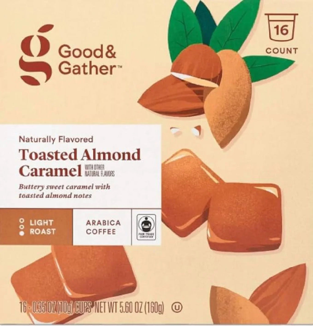 and Toasted and of Cinnamon 4 Pods Brulee Bundle Vanilla Single Flavored Trade Count(Pack Gather Coffee Caramel, Good Naturally Certified,16 of Vanilla, Salted Serve Bean Carmel Fair 4) Almond Flavors