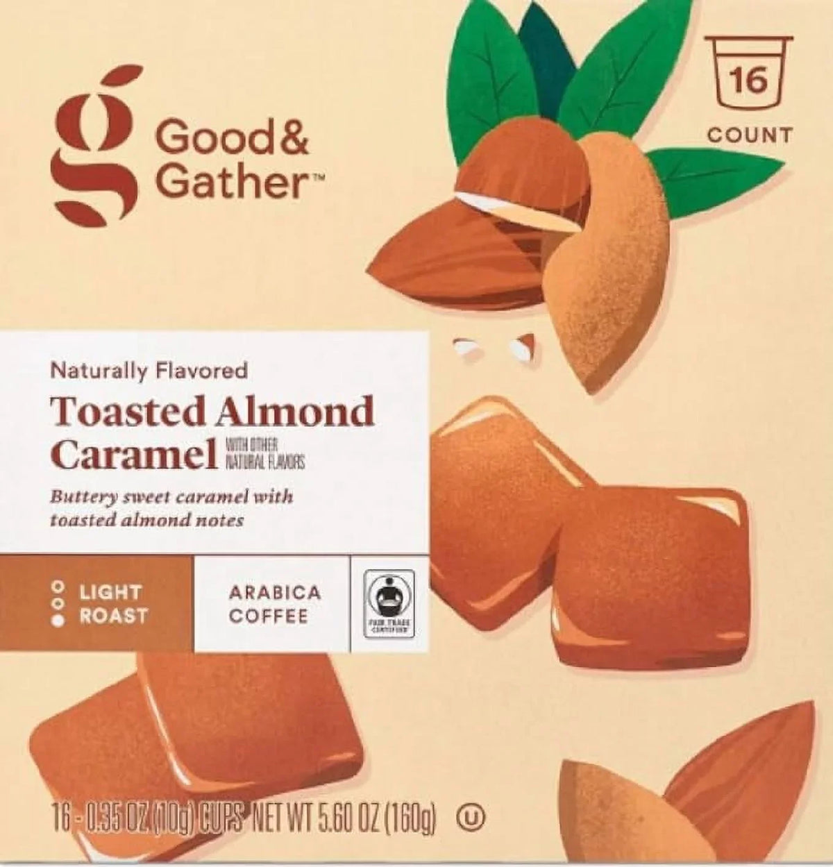 and Toasted and of Cinnamon 4 Pods Brulee Bundle Vanilla Single Flavored Trade Count(Pack Gather Coffee Caramel, Good Naturally Certified,16 of Vanilla, Salted Serve Bean Carmel Fair 4) Almond Flavors