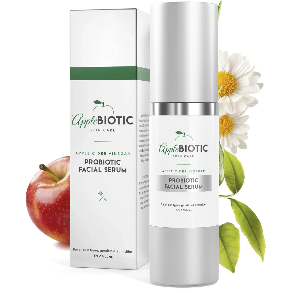 Cider Acid Facial Serum Hyaluronic Applebiotic Probiotic with Vinegar
