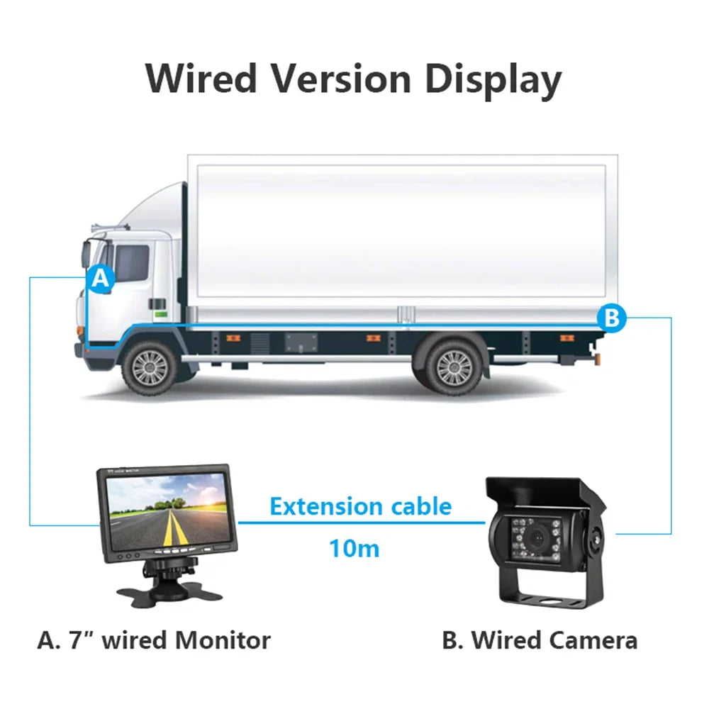 Vision Willstar Front Visualizer Engineering Rear Monitor Night Display Rear Assist Truck Vehicle Wireless Navigation 7 Truck Car Camera Car Car Function Monitor Inch Lcd Monitor Parking
