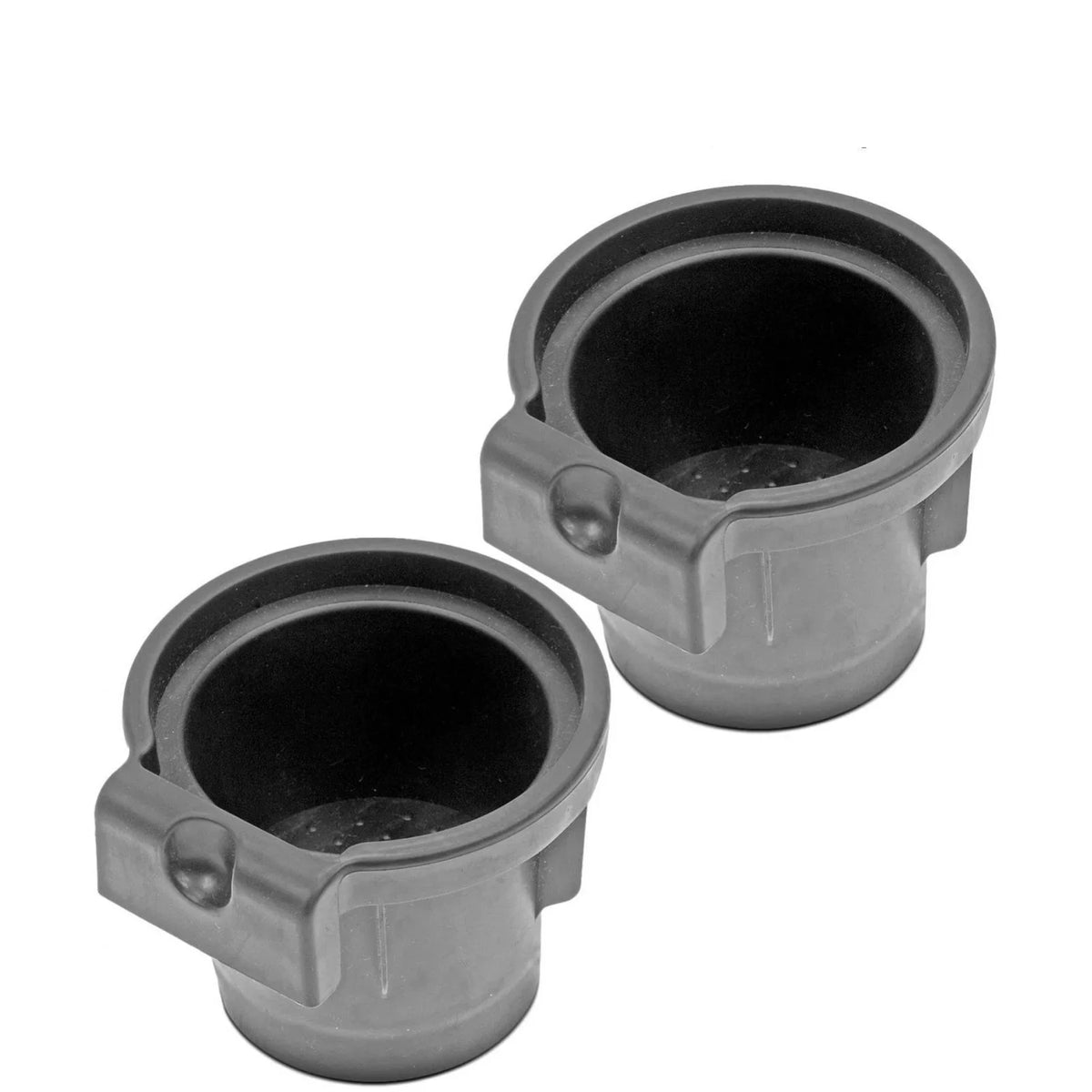 For Frontier Xterra Black Pair 2pc Holder Insert Cup Pathfinder Center Teledu Console