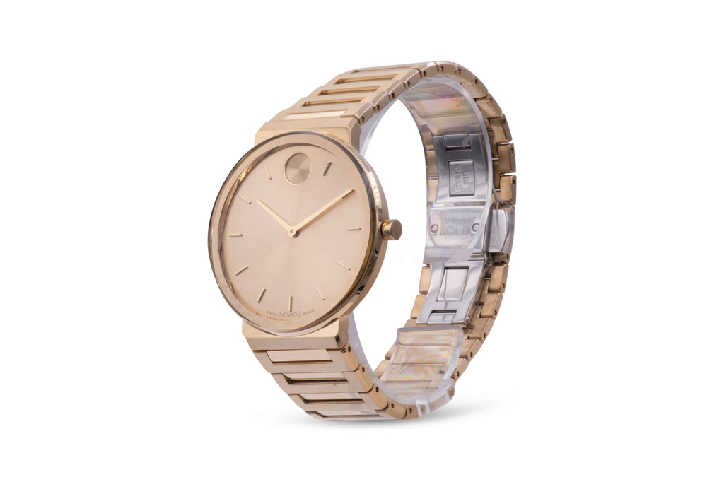 Movado Bold Watch Unisex 3601081 Gold-Tone Horizon