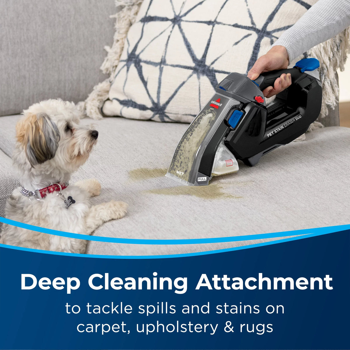 Hand Deep Vacuum, Eraser™ Portable 3706 Stain Duo BISSELL® Cordless Cleaner Pet and