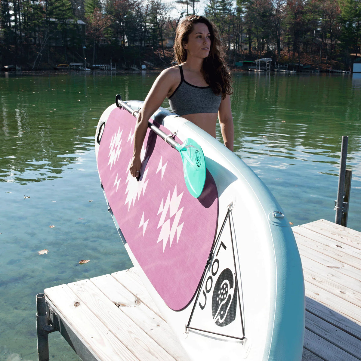 10'8" Inflatable Light Board Feather Paddle Fit Yoga