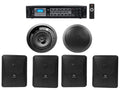 5.25" Wall+6.5" Speakers+Amp 4) JBL Black Restaurant/Cafe/Bar Ceiling Commercial
