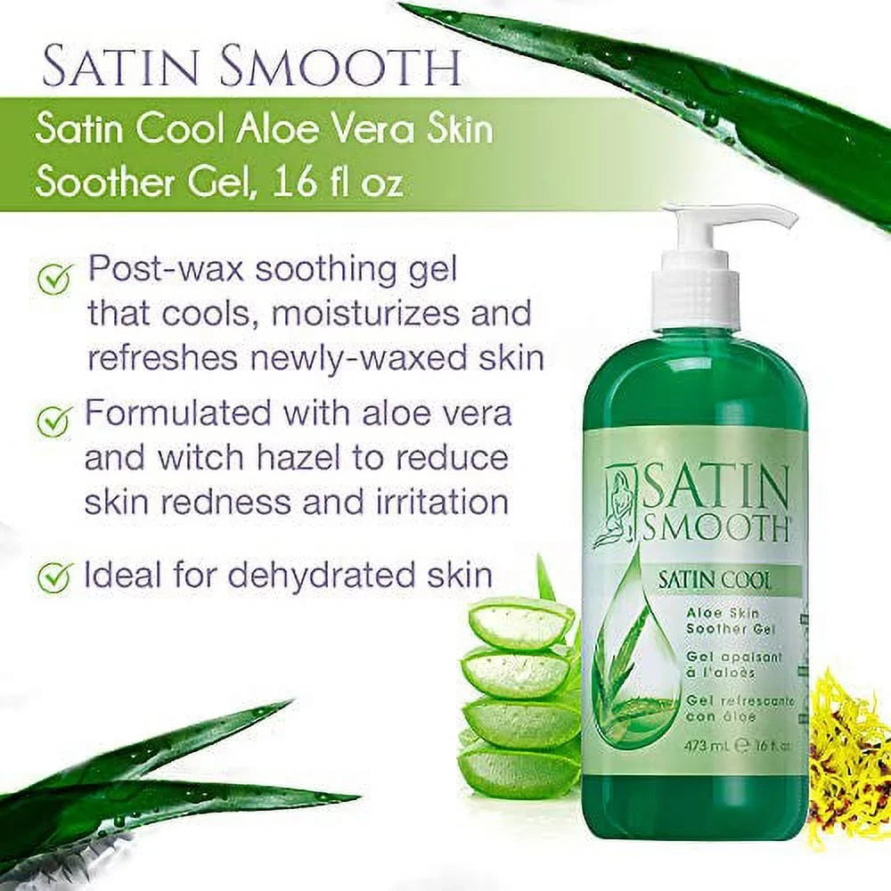 fl Satin Smooth Aloe Skin Soother 16 Cool Gel, Satin oz Vera