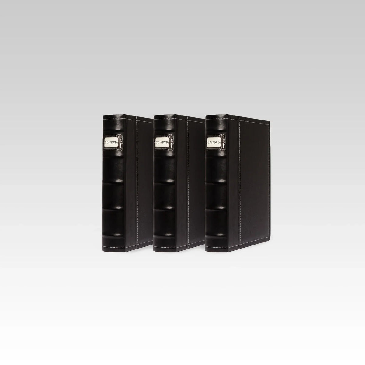 Binder - Sheets & - Acid-Free Black - - Storage Blu DVDs, CDs, Storage Leather Pack Organizer Organizer Binder Bellagio-Italia for 3 Rays, CD/DVD - Games - Video 144-Disc Capacity