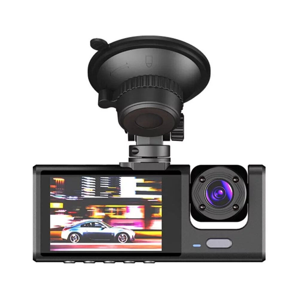 Video Camera Dash Front/Rear/Inside G-sensor Dual Car 1080P Jinyi Lens Recorder Cam