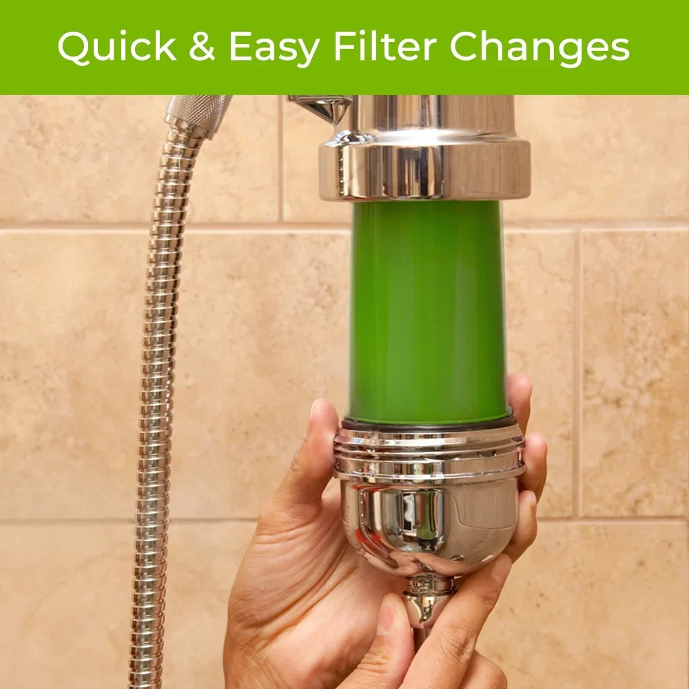 Wand Deluxe with 96.6% Reduction, 10,000 Premium SF-7C for Filter WaterChef Chlorine Gal. System Certified (Chrome), Handheld Capacity Shower