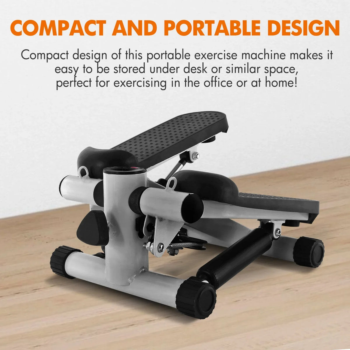 Equipment Exercise, Bands, Stepper Resistance Stepper Adjustable Mini Height Gray Stride with Stepper Cardio for Stair
