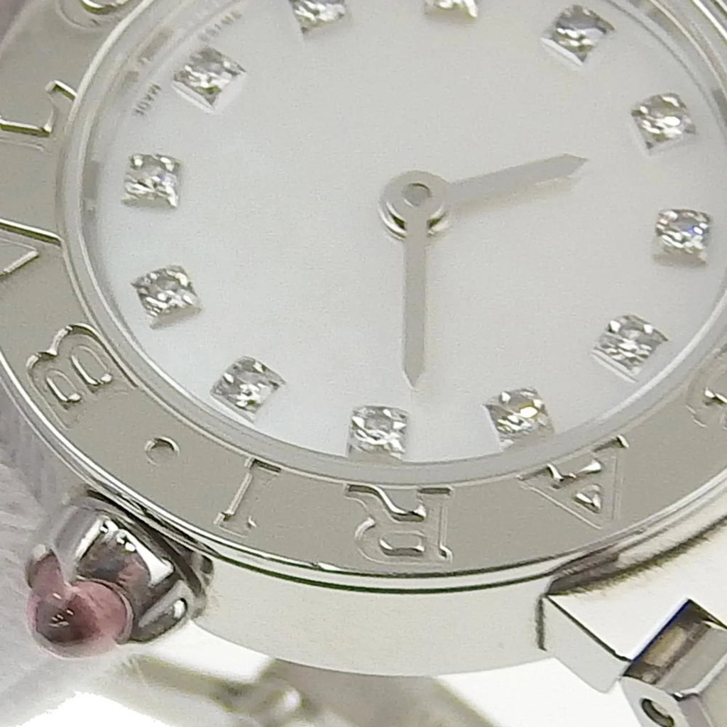 of Shell New) Pre-Owned Dial Mother Diamond (Like Pearl BVLGARI BB23S Bulgari Battery Watch 103095 12P