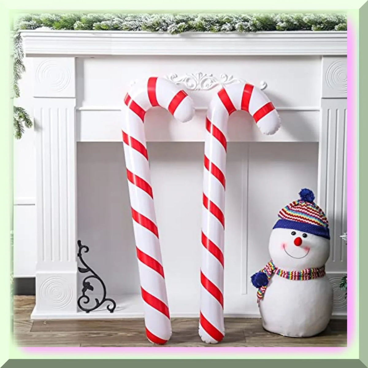 Cane Candy Pool Candy 2 Jumbo for Festive Cane Floats exterior Inflatable Balloons - Decorations Pack Displays and