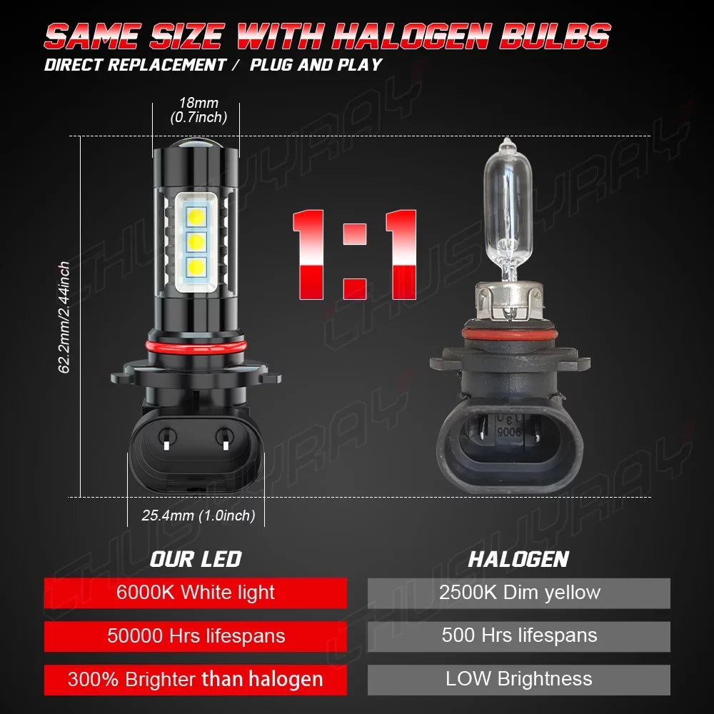 Bulbs D4S Headlight Light LED Fog 6pcs Lexus 9005 ES350 2007-12 HID High&Low 9145 Kit Beam For +