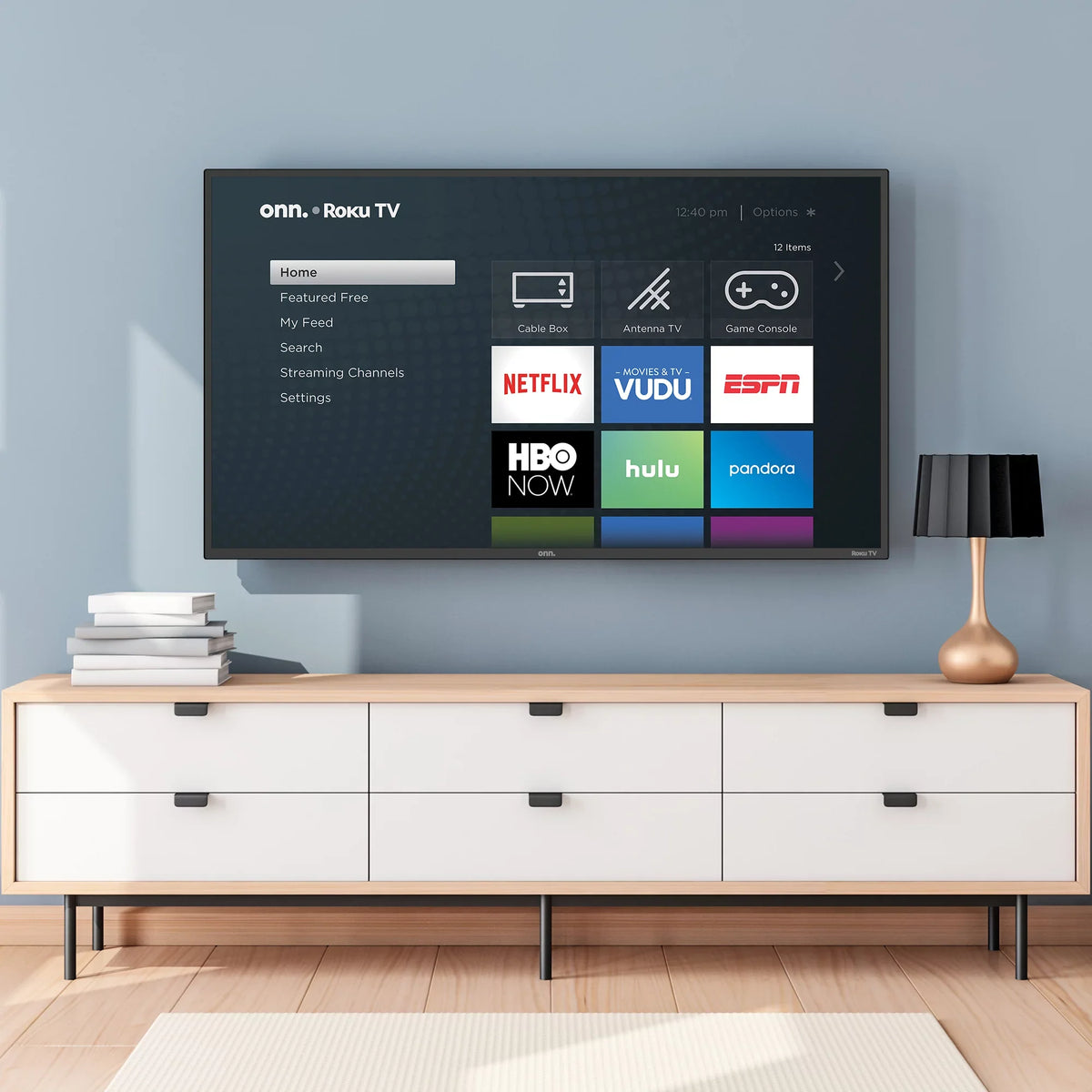 40" (100005395) TV onn. Class FHD Smart 1080p Roku LED