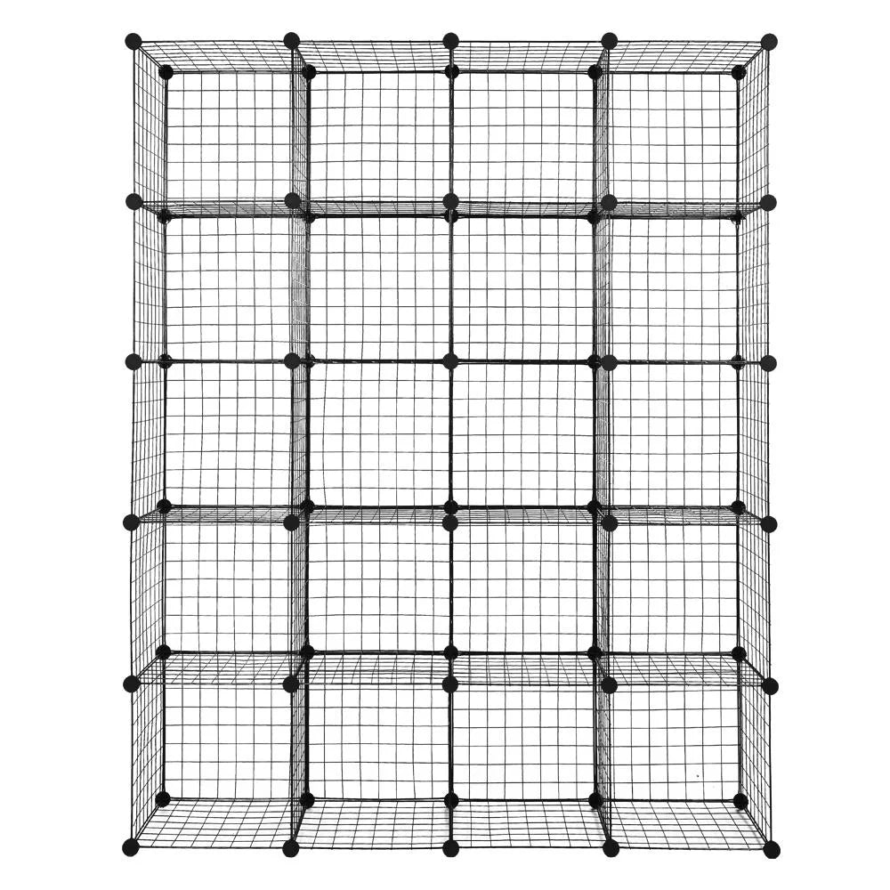 Winado 20-Cube Multifunctional Shelves Organizer Plastic Stackable Storage Design